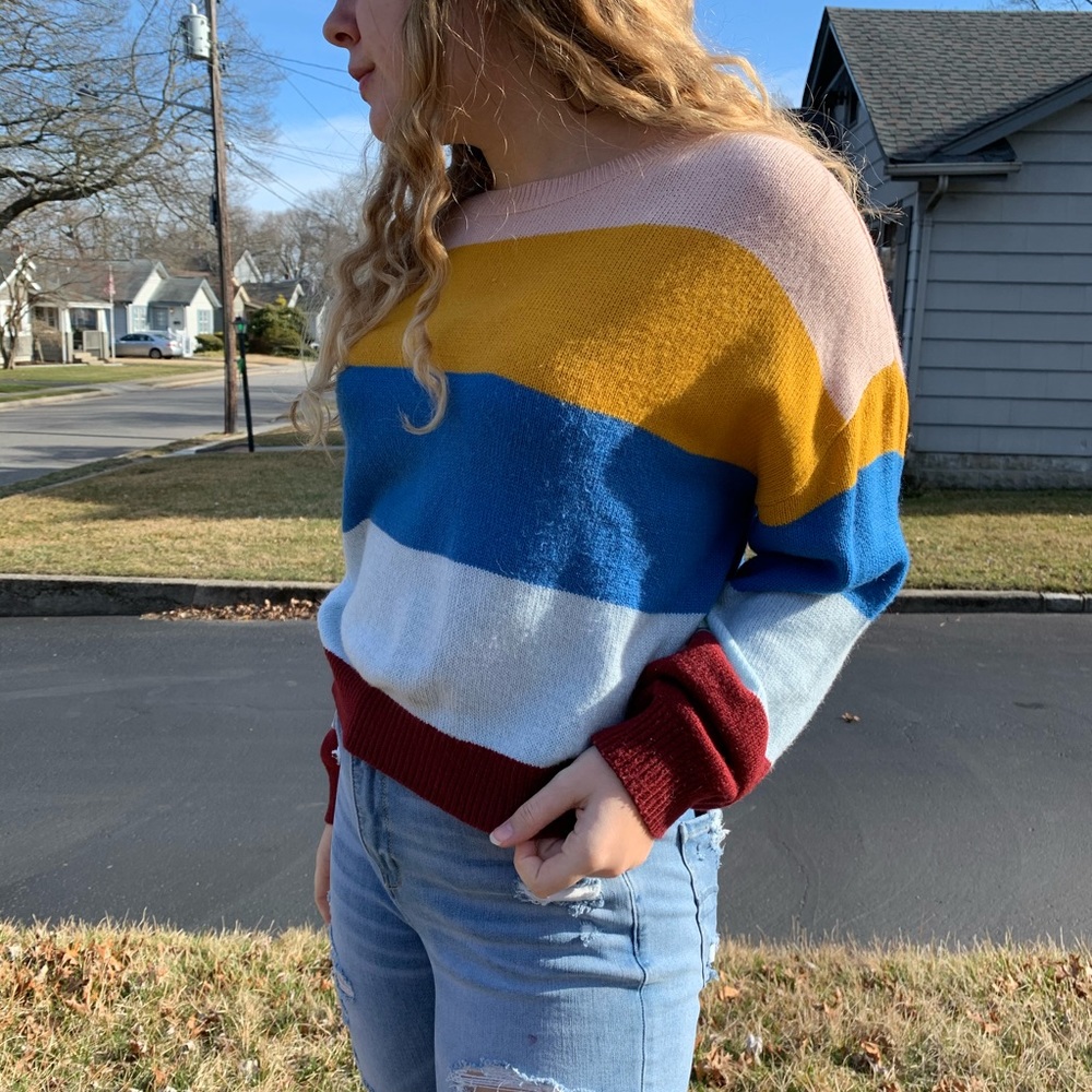 Comfy rainbow sweater